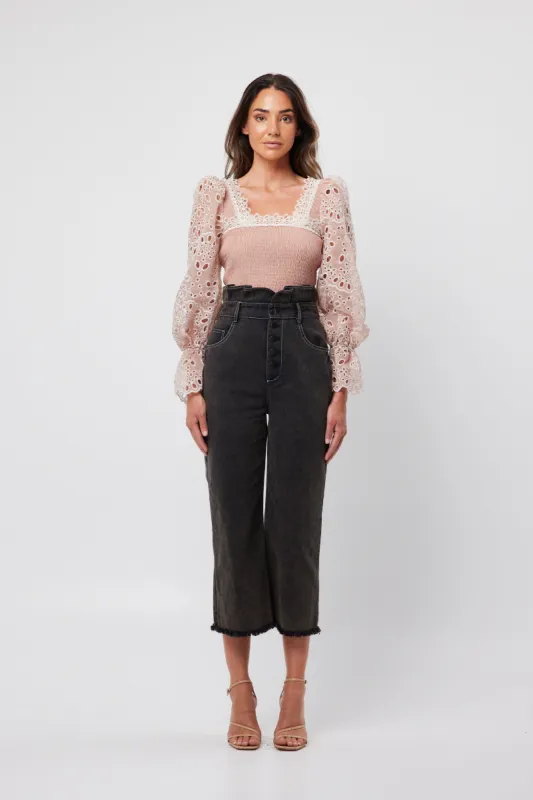 Stippling Top In Pink sold by Elliatt