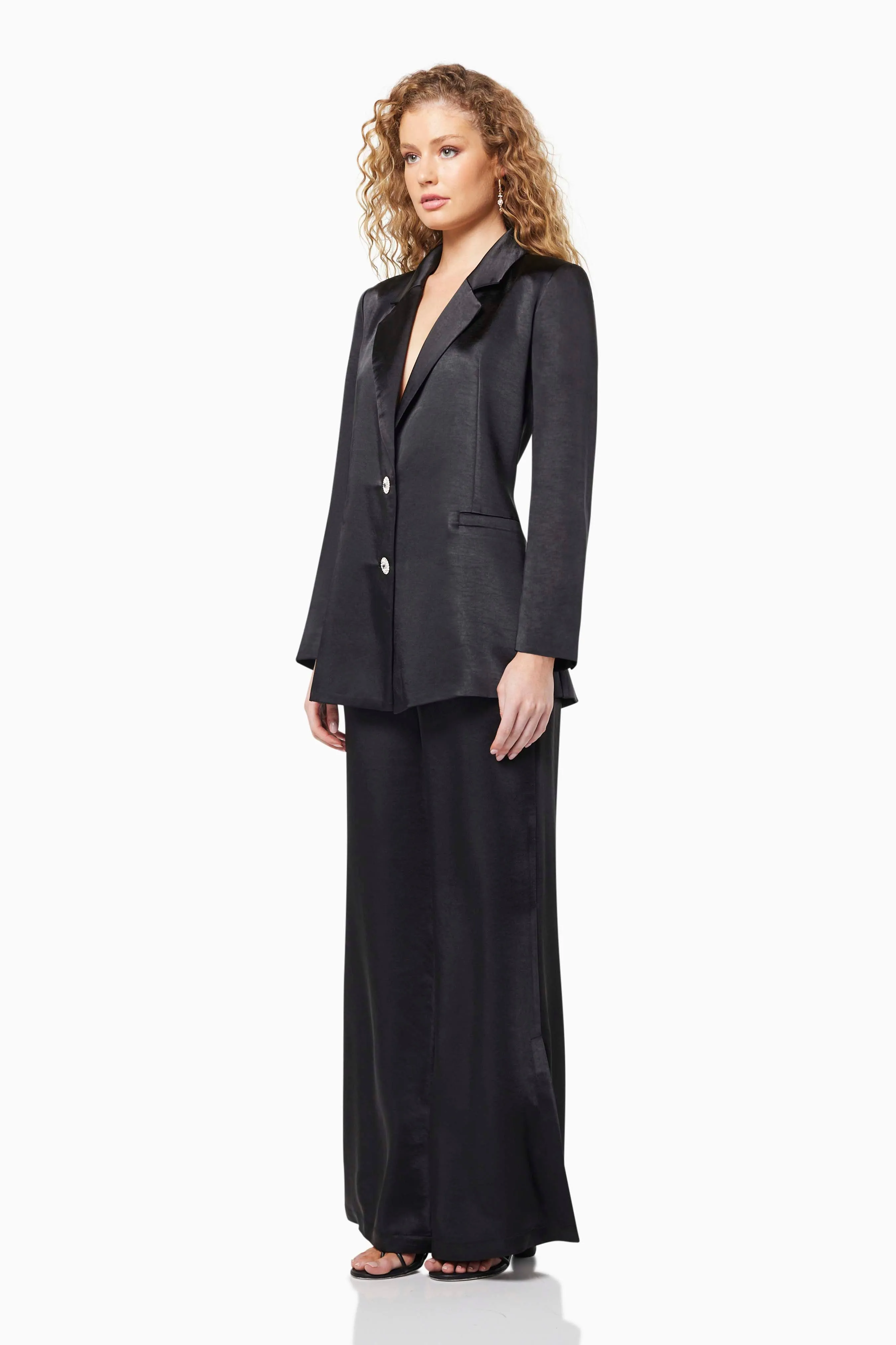 Centrist Collared Neck Blazer In Black sold by Elliatt product image thumbnail 2