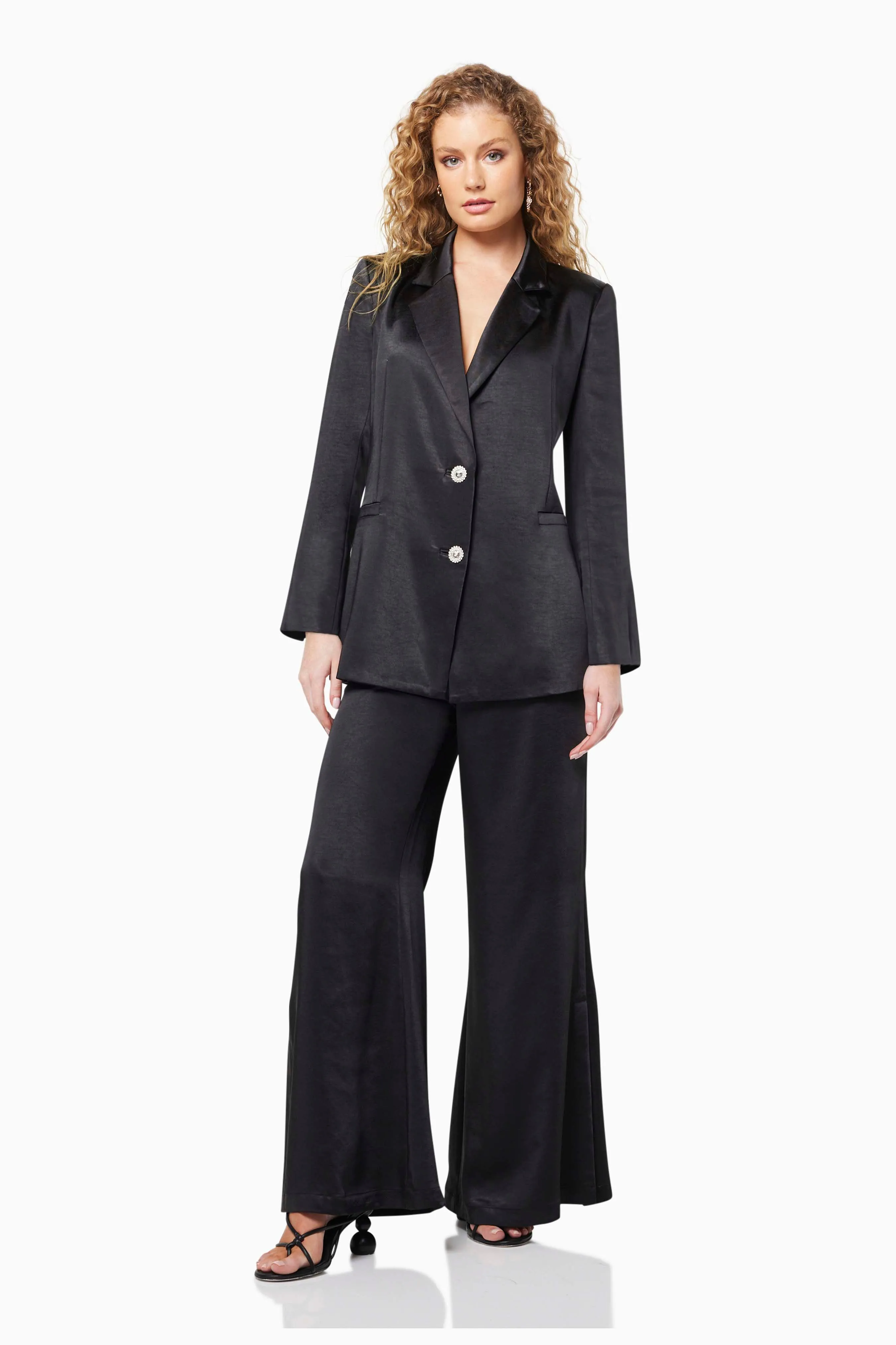 Centrist Collared Neck Blazer In Black sold by Elliatt product image thumbnail 3