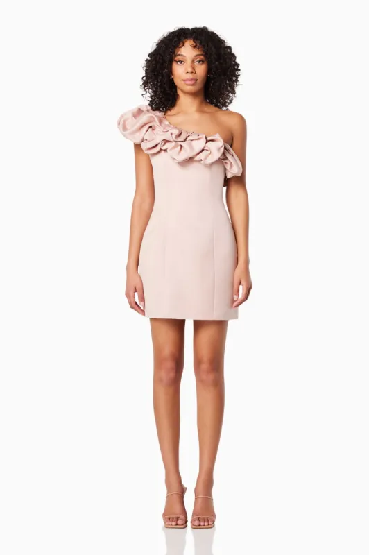 Franki Fitted Mini Dress In Pink sold by Elliatt