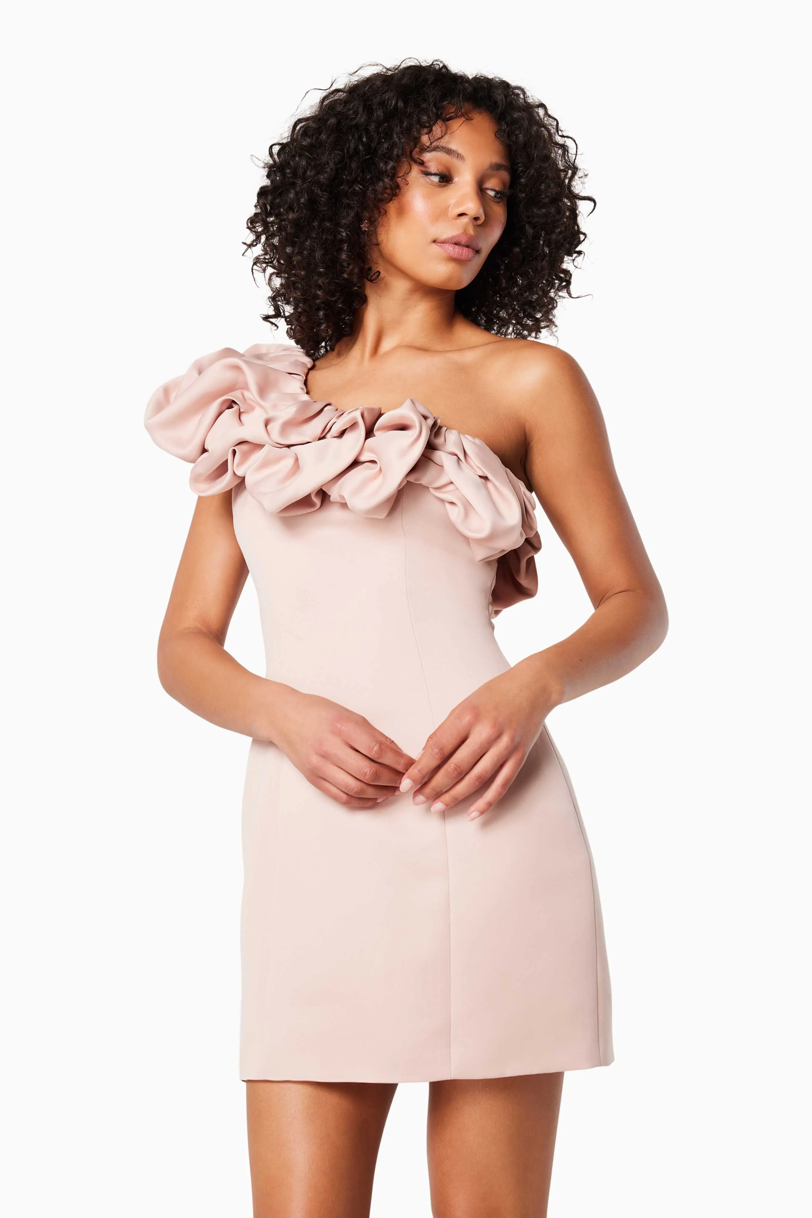 Franki Fitted Mini Dress In Pink sold by Elliatt product image thumbnail 2