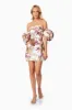 Meadow Mini Puff Sleeve Dress In White sold by Elliatt