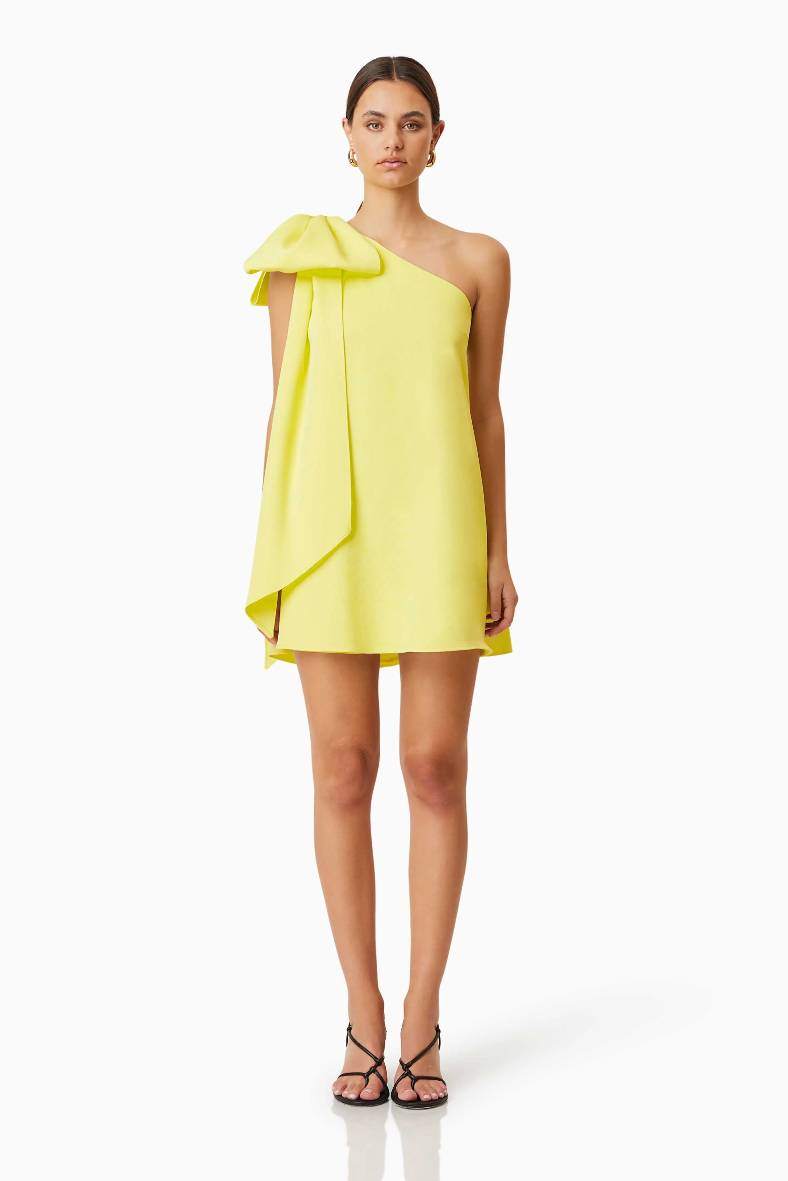 Kennedy Mini Party Dress In Yellow sold by Elliatt