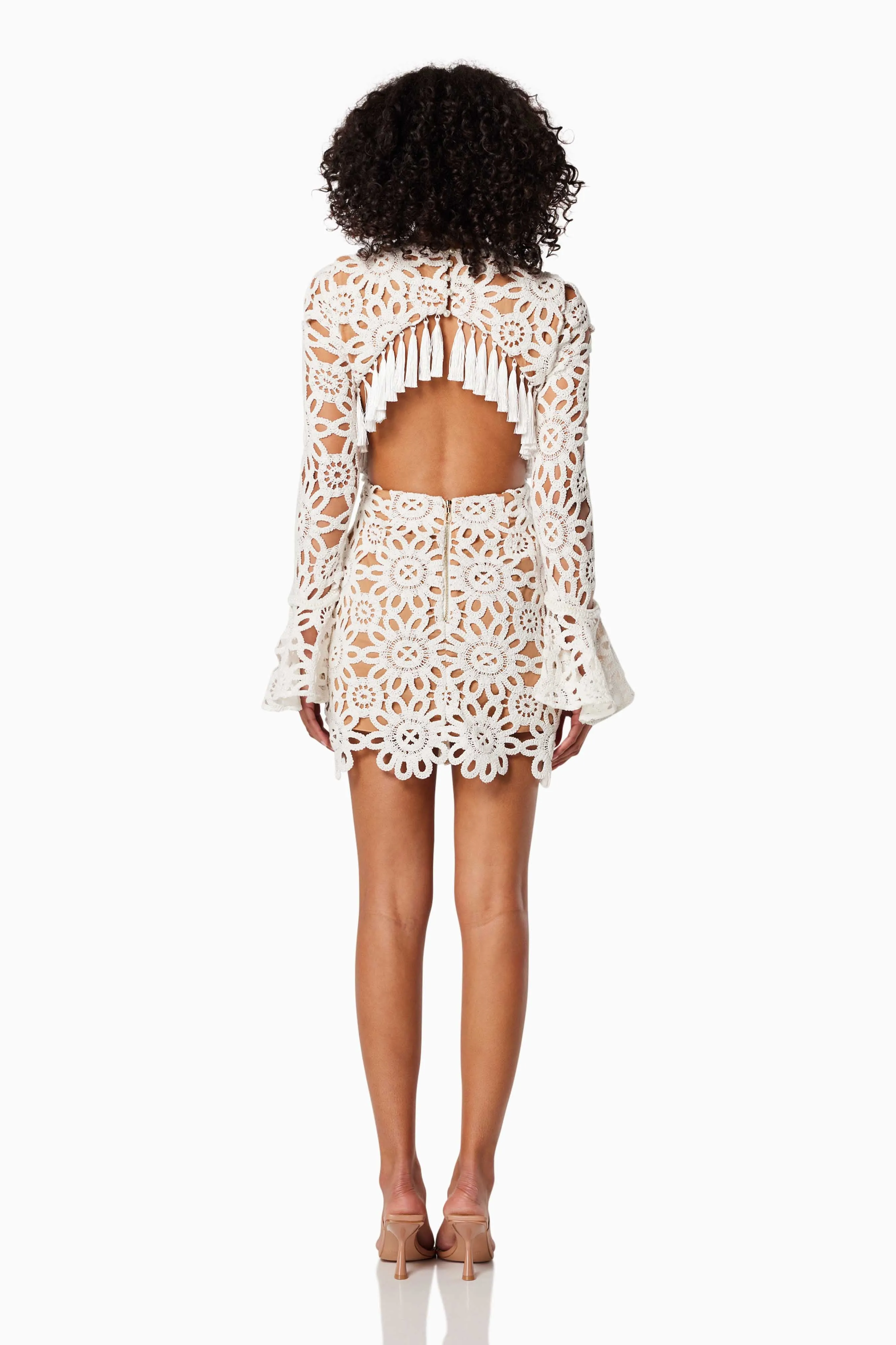 Live Lace Mini Dress in White sold by Elliatt product image thumbnail 5