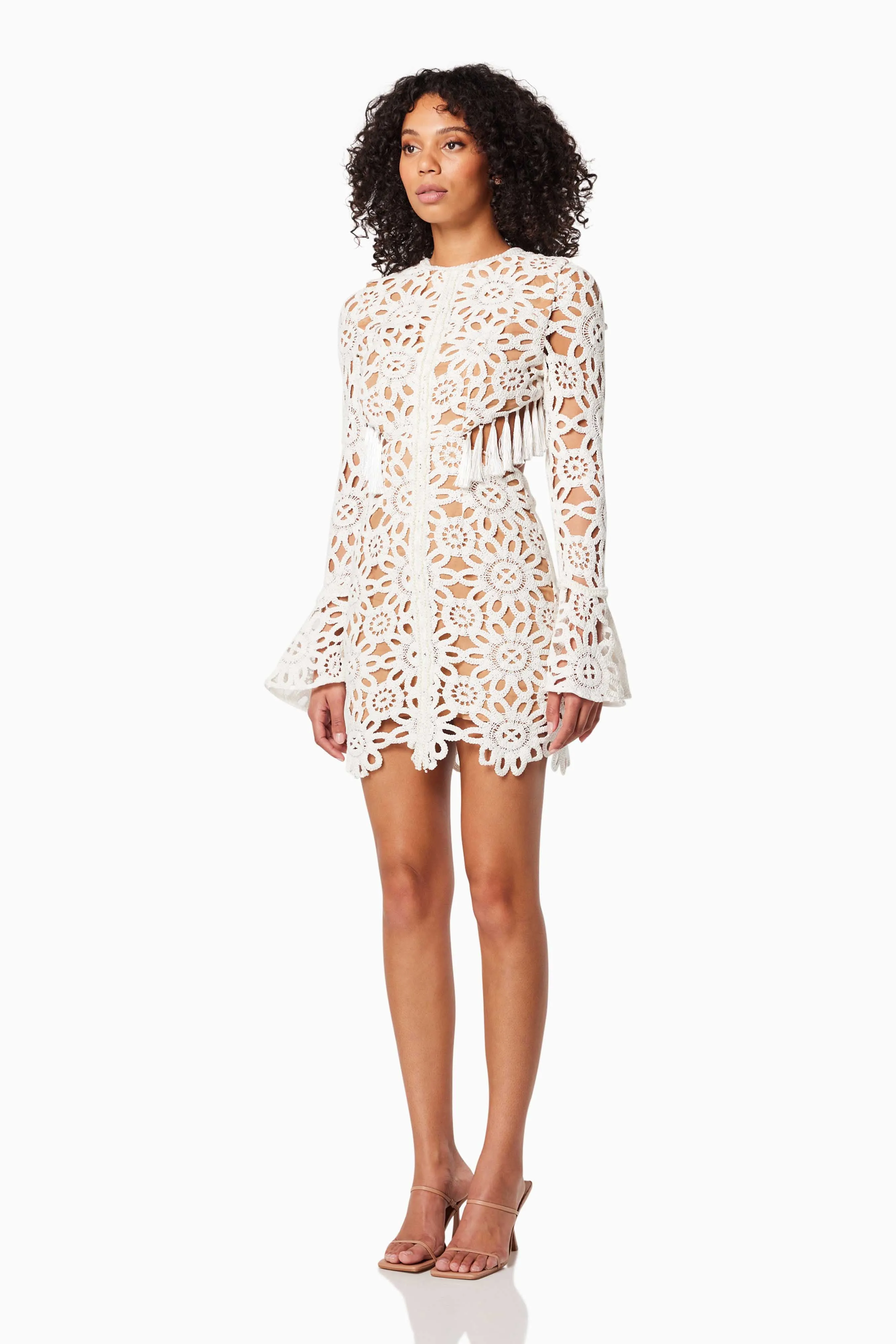 Live Lace Mini Dress in White sold by Elliatt product image thumbnail 3