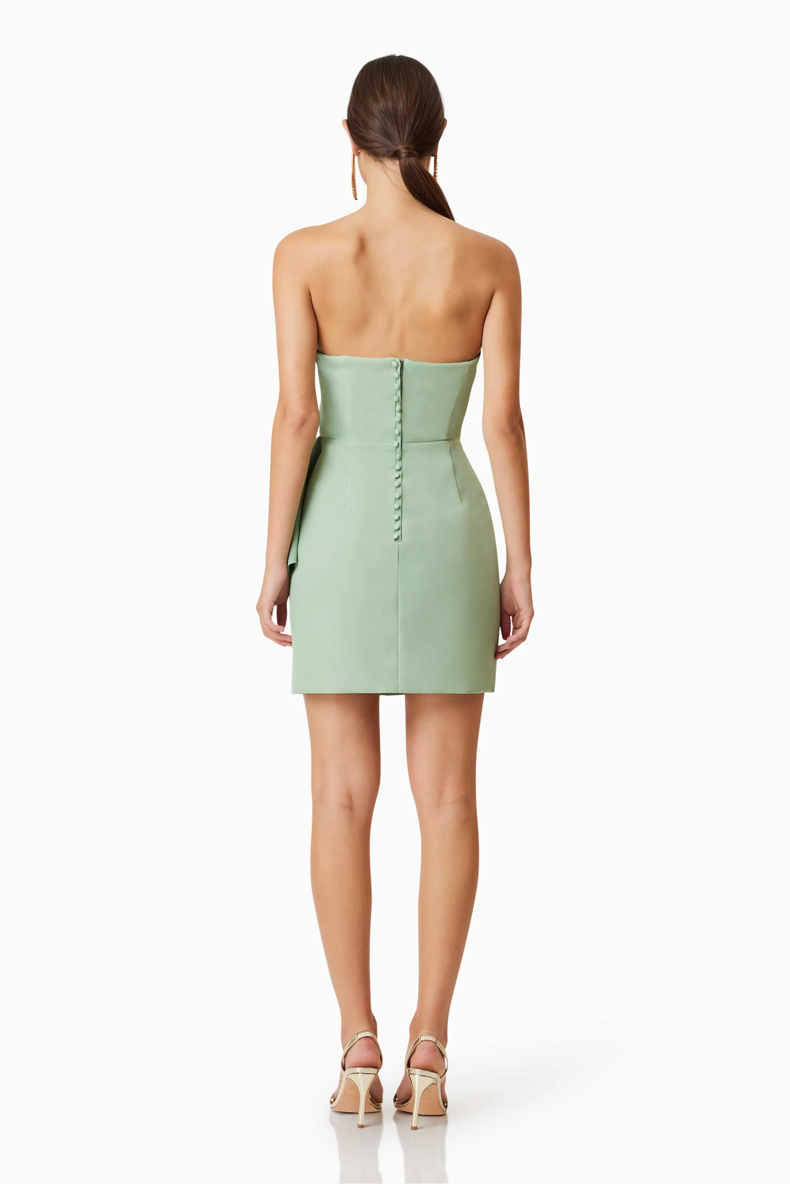 Zuri Mini Strapless Dress In Green sold by Elliatt product image thumbnail 4