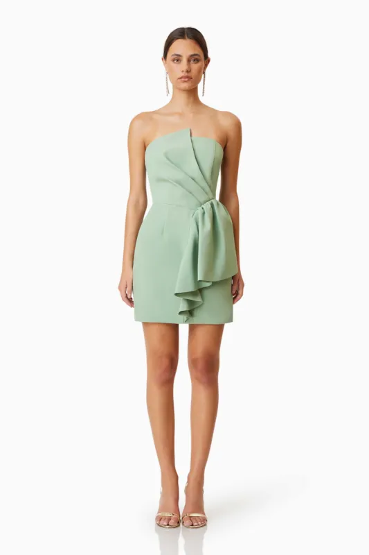 Zuri Mini Strapless Dress In Green sold by Elliatt