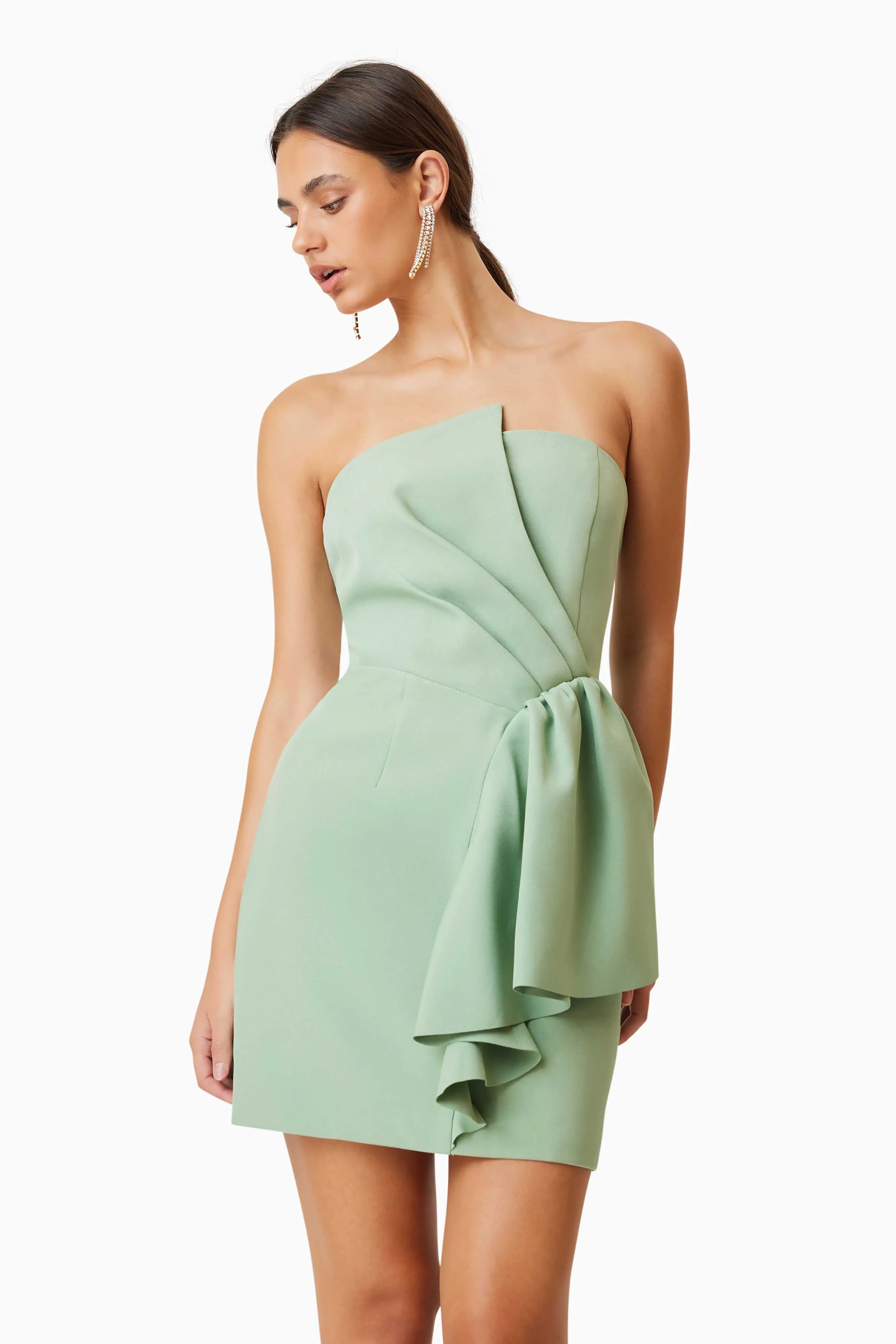Zuri Mini Strapless Dress In Green sold by Elliatt product image thumbnail 5