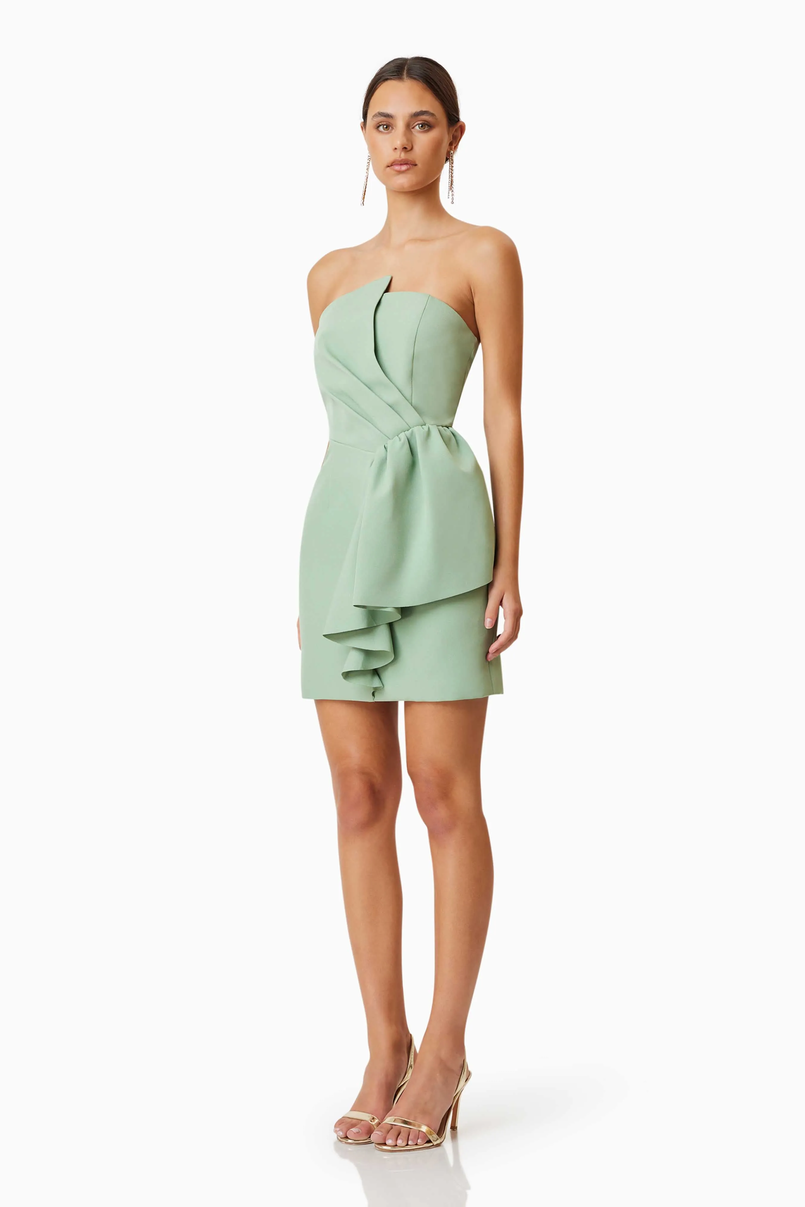 Zuri Mini Strapless Dress In Green sold by Elliatt product image thumbnail 2