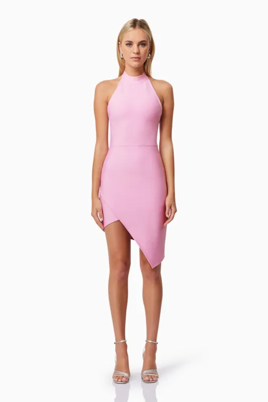 Riley Backless Mini Dress In Pink sold by Elliatt