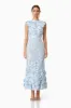 Selene Cocktail Midi Dress Blue sold by Elliatt