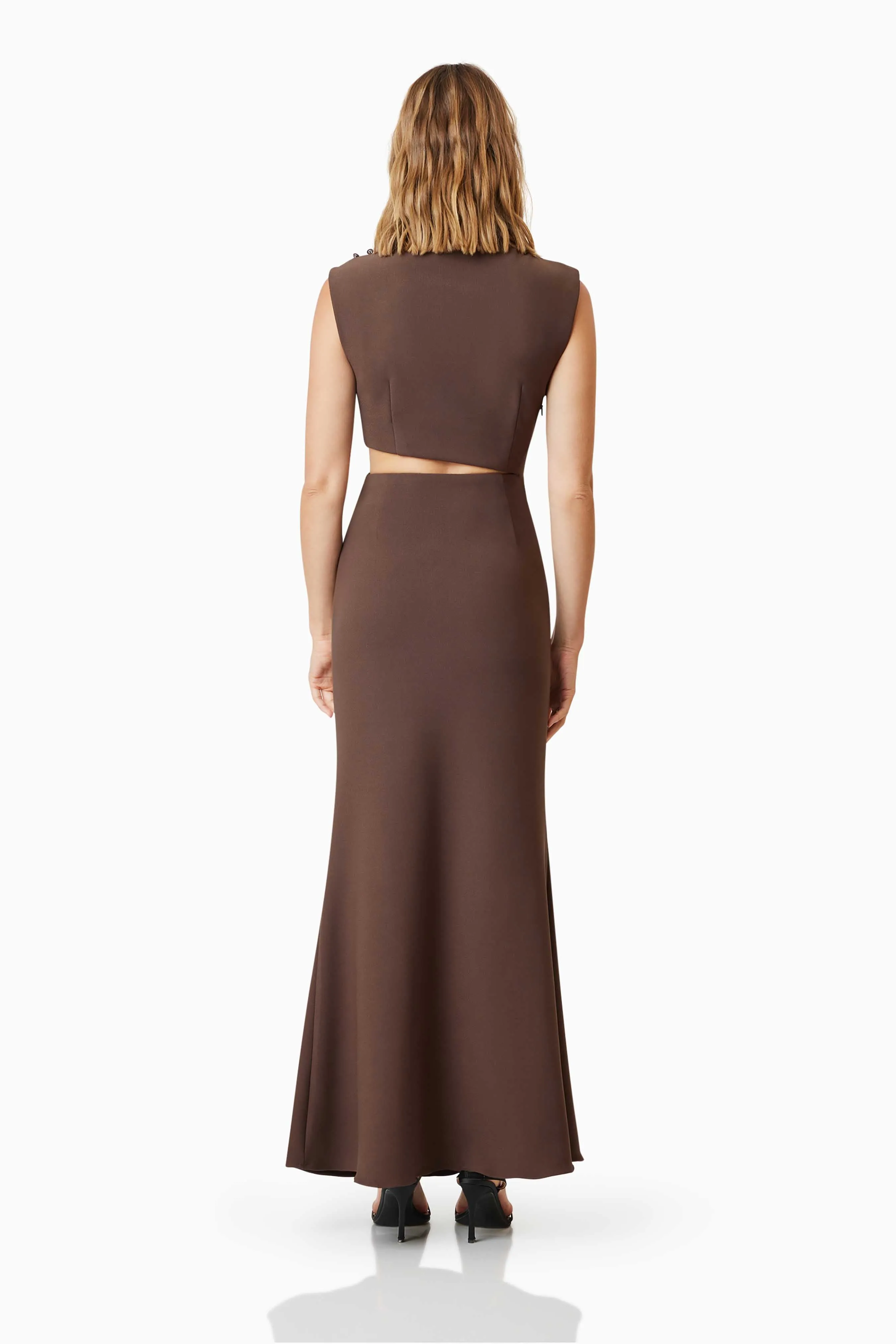 Nola Day To Night Maxi Gown In Brown sold by Elliatt product image thumbnail 4