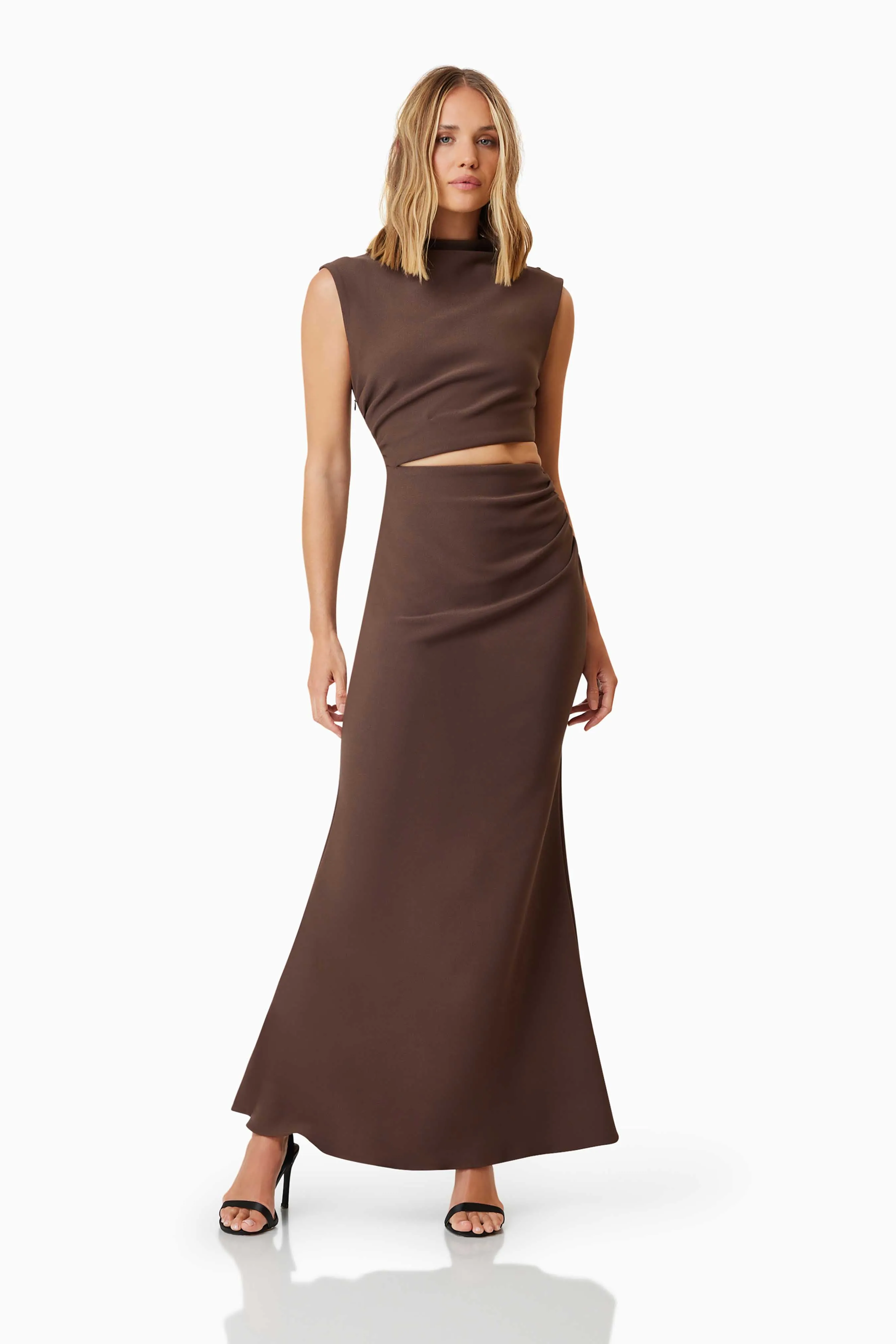 Nola Day To Night Maxi Gown In Brown sold by Elliatt product image thumbnail 5