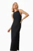 Rose Cocktail Midi Dress In Black sold by Elliatt