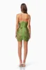 Stella Halter Neck Mini Dress In Green sold by Elliatt