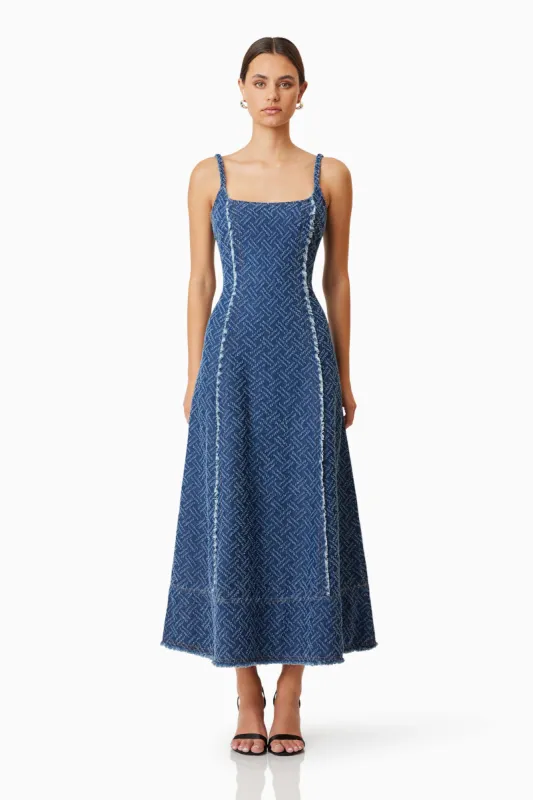 【Aje.】Coast Denim Midi Dress Coast Denim Midi Dress | Light Sky Wash | Aje – Aje ROW