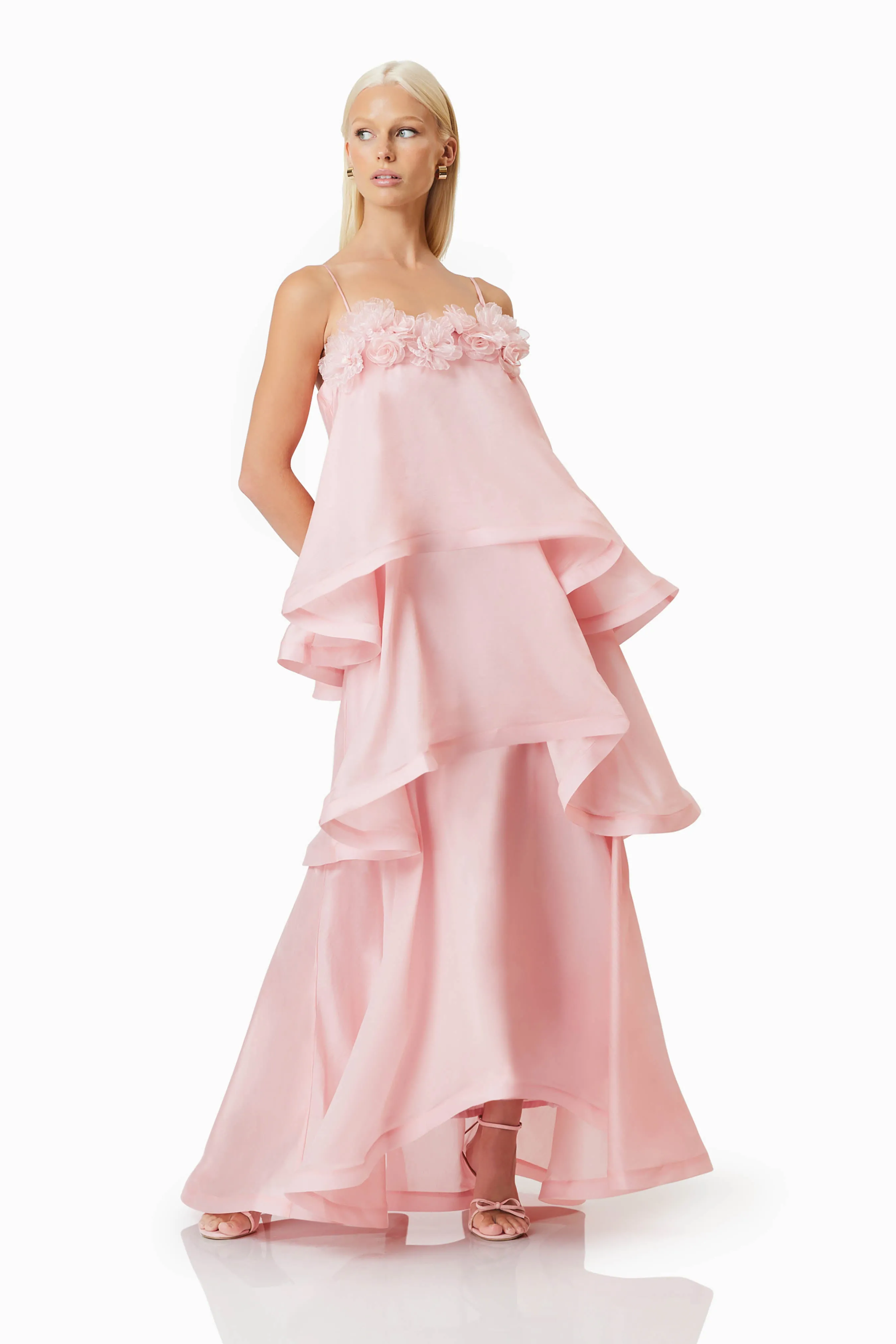 OMR x ELLIATT: Swallowtail Day To Night Maxi Dress In Pink sold by Elliatt product image thumbnail 5