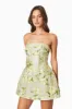 OMR x ELLIATT: Green Strapless Darner Dress sold by Elliatt
