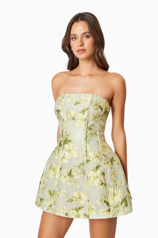 omr x elliatt green strapless darner dress Roseate Strapless Maxi Dress in Mint Green – Elliatt main image 1