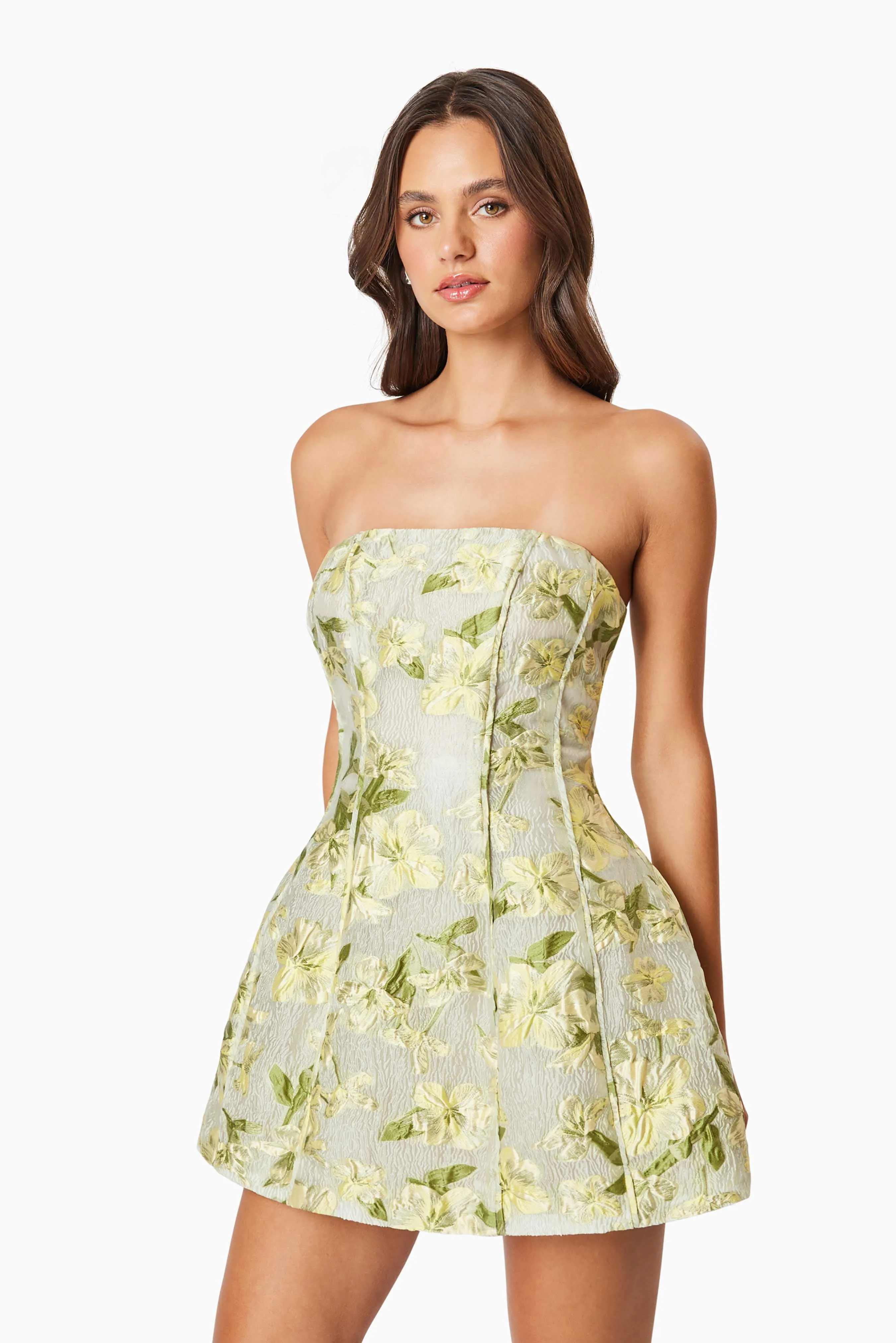 OMR x ELLIATT: Green Strapless Darner Dress sold by Elliatt product image thumbnail 4