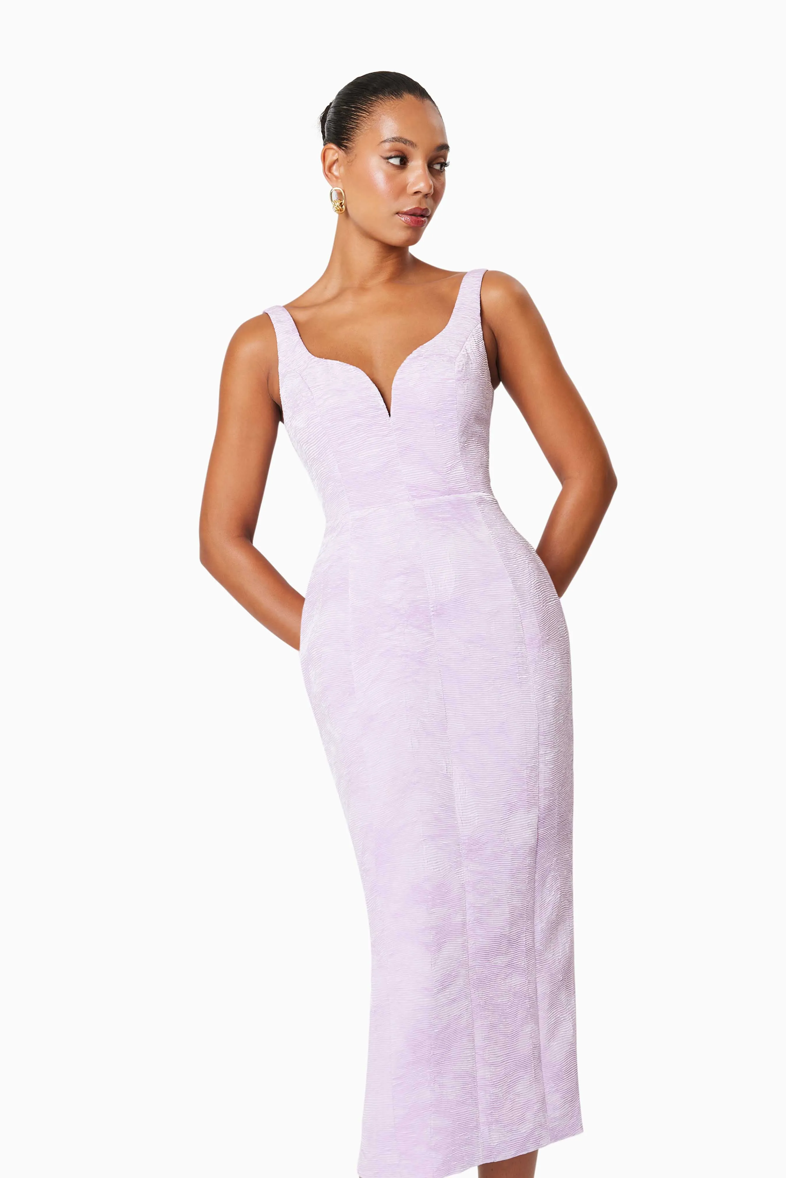 OMR x ELLIATT: Dasher Eventwear Midi Dress In Purple sold by Elliatt product image thumbnail 5