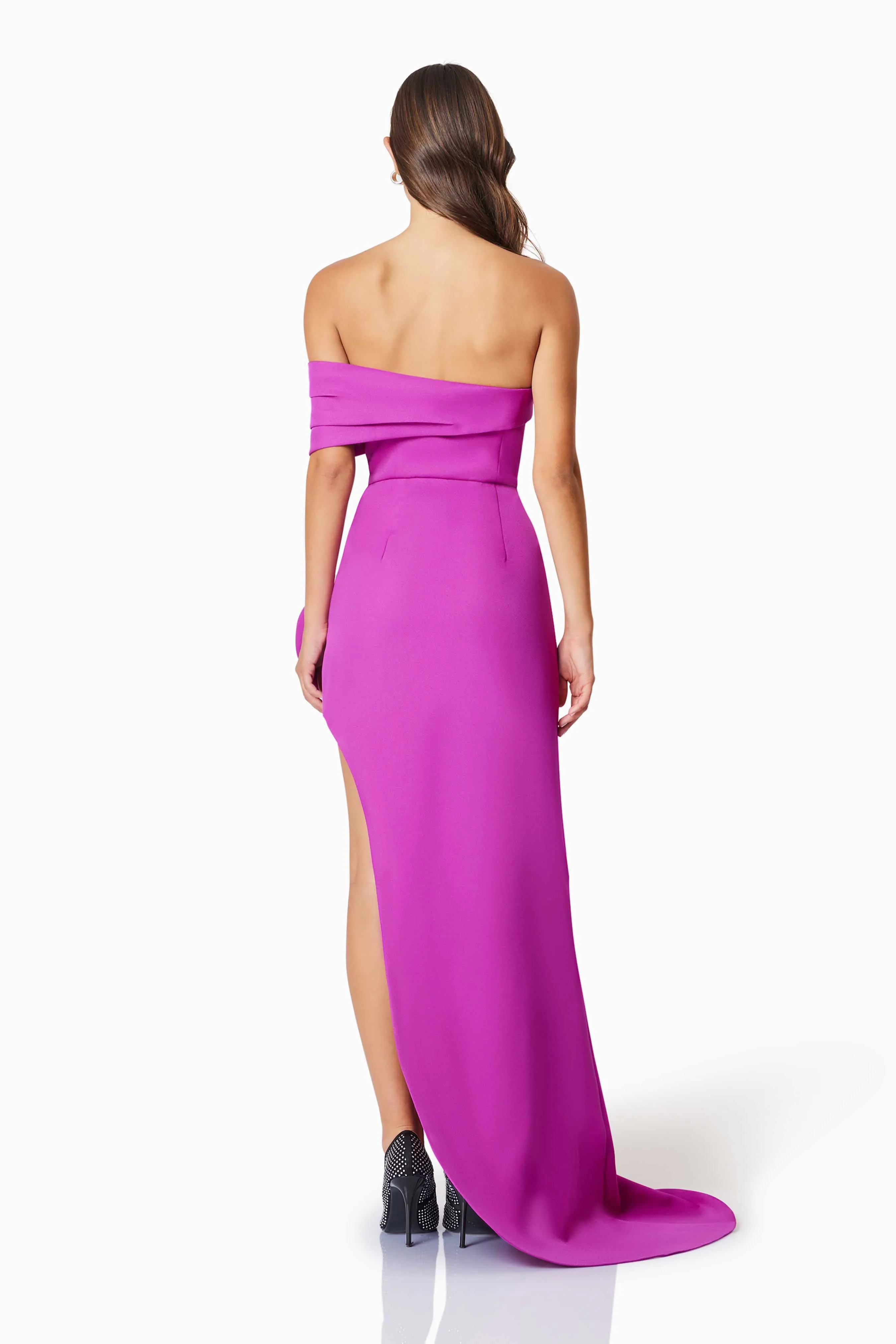 Bethany Off The Shoulder Maxi Gown In Purple sold by Elliatt product image thumbnail 5
