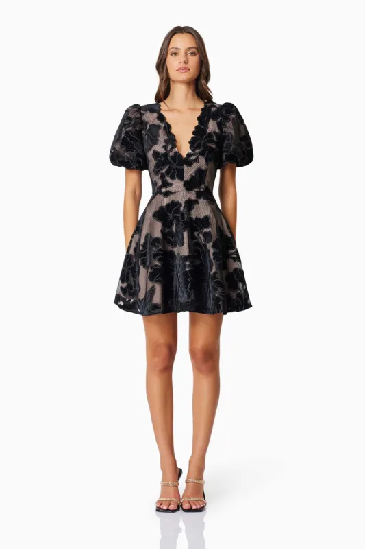 Zara Party Mini Dress In Black sold by Elliatt