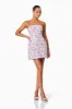 Aurora Strapless Party Mini Dress In Purple sold by Elliatt