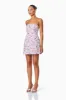 Aurora Strapless Party Mini Dress In Purple sold by Elliatt