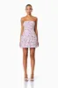 Aurora Strapless Party Mini Dress In Purple sold by Elliatt