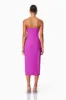 Bethany Strapless Floral Midi Dress In Purple sold by Elliatt