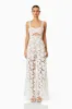 Windward Lace Jumpsuit In White sold by Elliatt