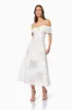 Octavia Sweetheart Midi Dress In White sold by Elliatt
