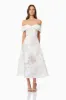 Octavia Sweetheart Midi Dress In White sold by Elliatt