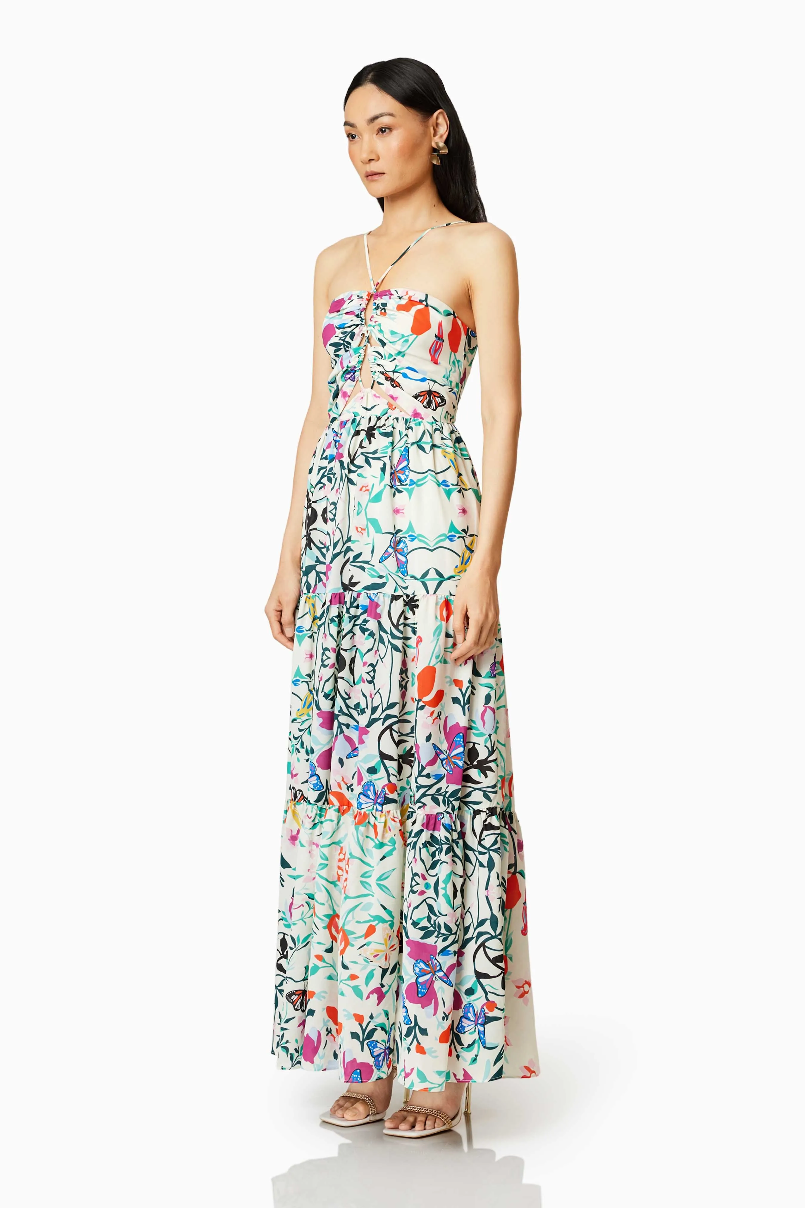 Tradewinds Halter Maxi Dress In Multi sold by Elliatt product image thumbnail 3