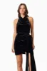 Solene Backless Mini Dress In Black sold by Elliatt