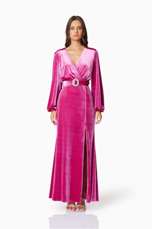 Solene Eventwear Maxi Dress In Pink sold by Elliatt