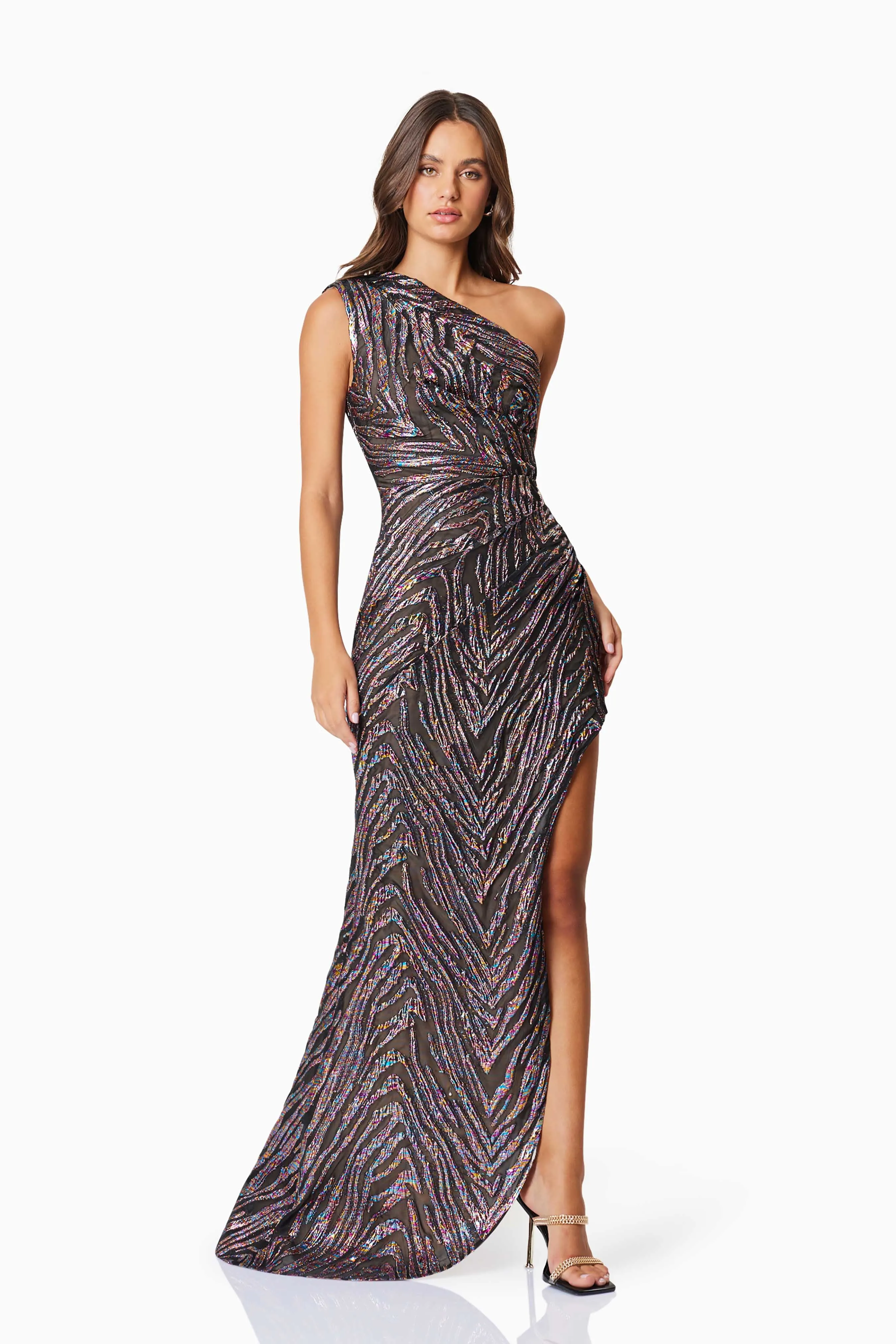 Mikayla Cocktail Maxi Gown In Purple sold by Elliatt product image thumbnail 4