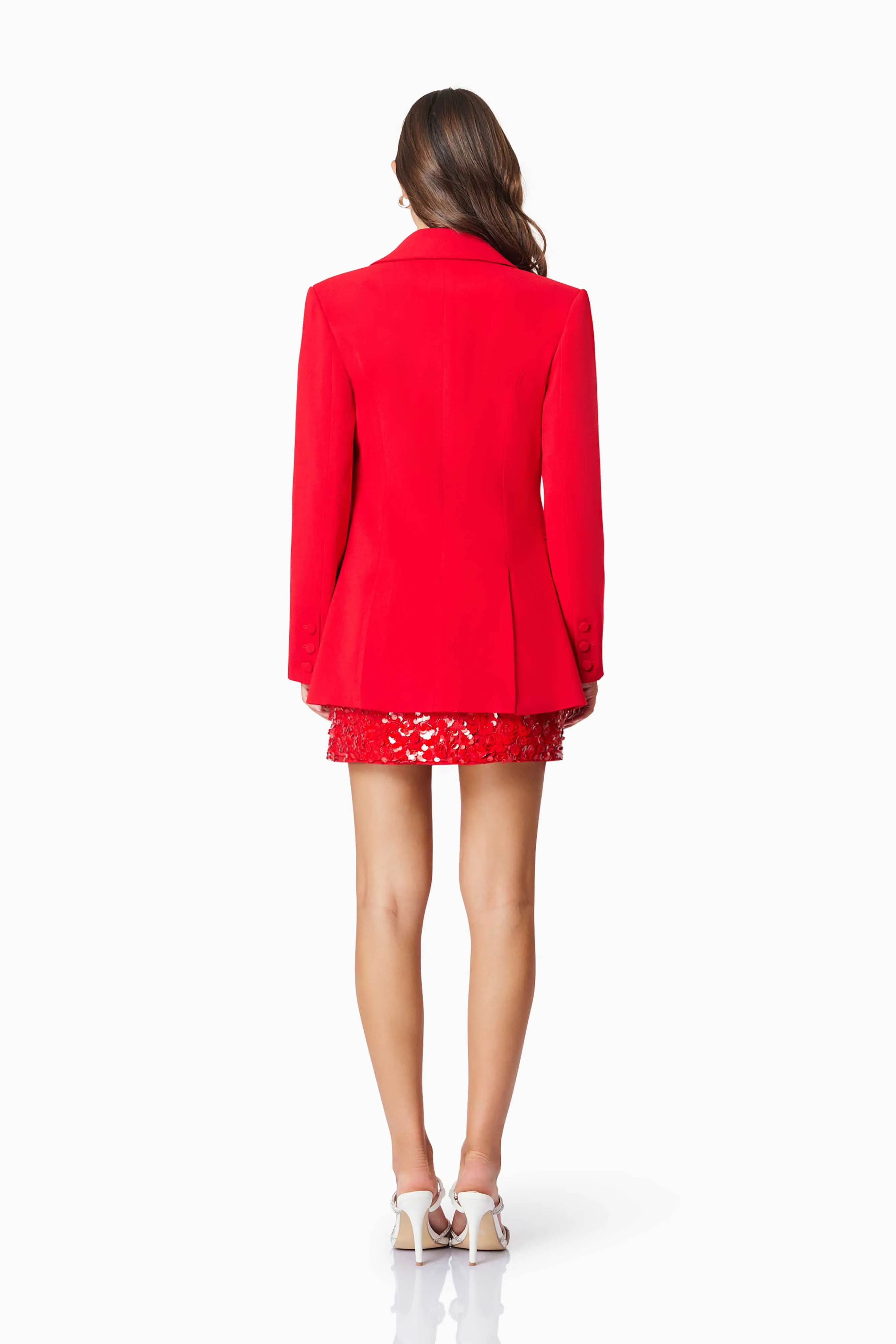 Emma Tailored Blazer In Red sold by Elliatt product image thumbnail 5
