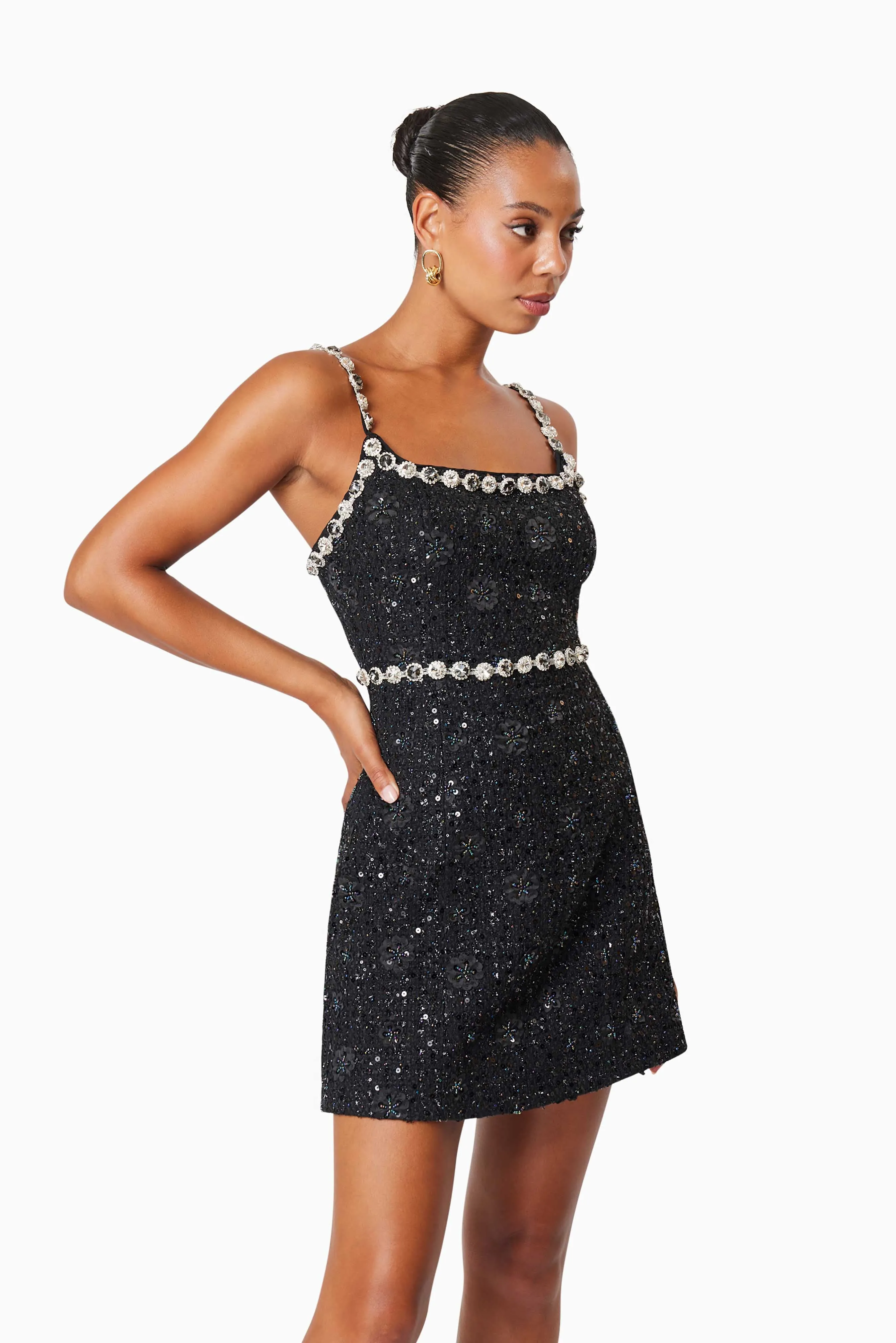 Adeline Mini Party Dress In Black sold by Elliatt product image thumbnail 2