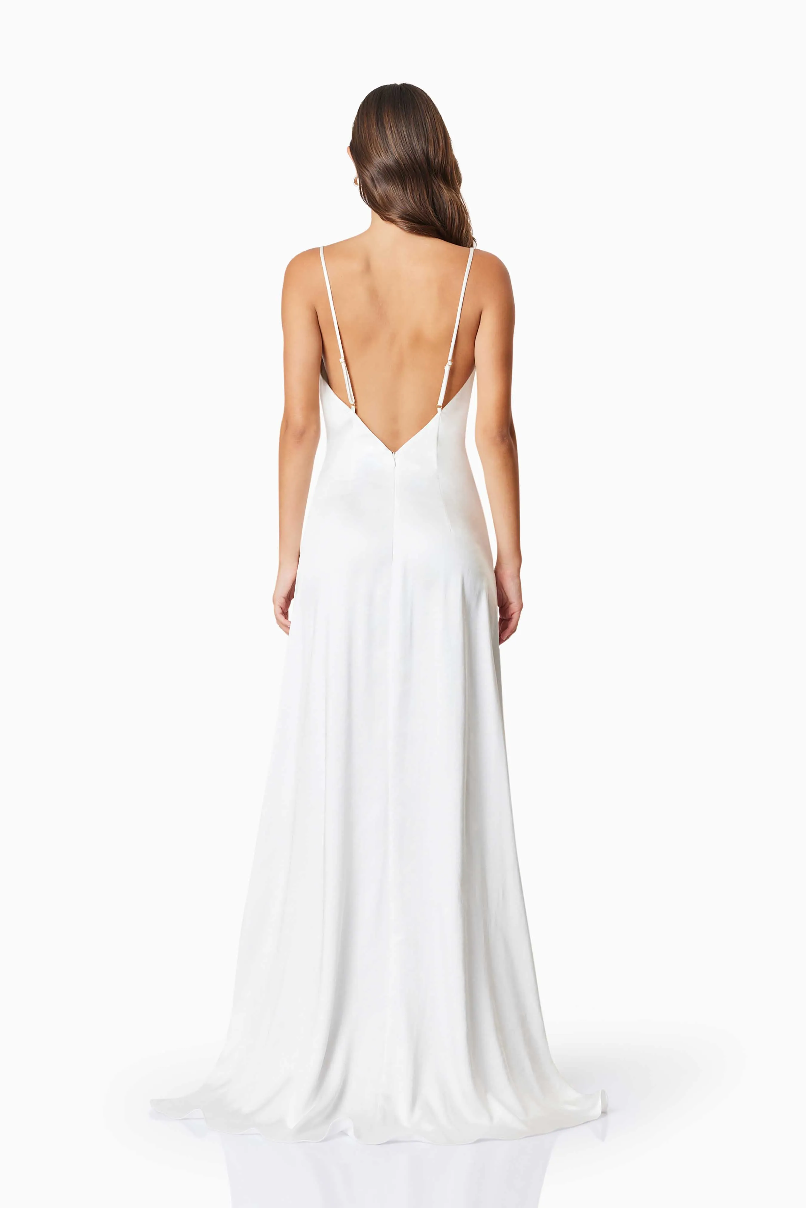 Clementine Cowl Neck Maxi Dress In White sold by Elliatt product image thumbnail 5