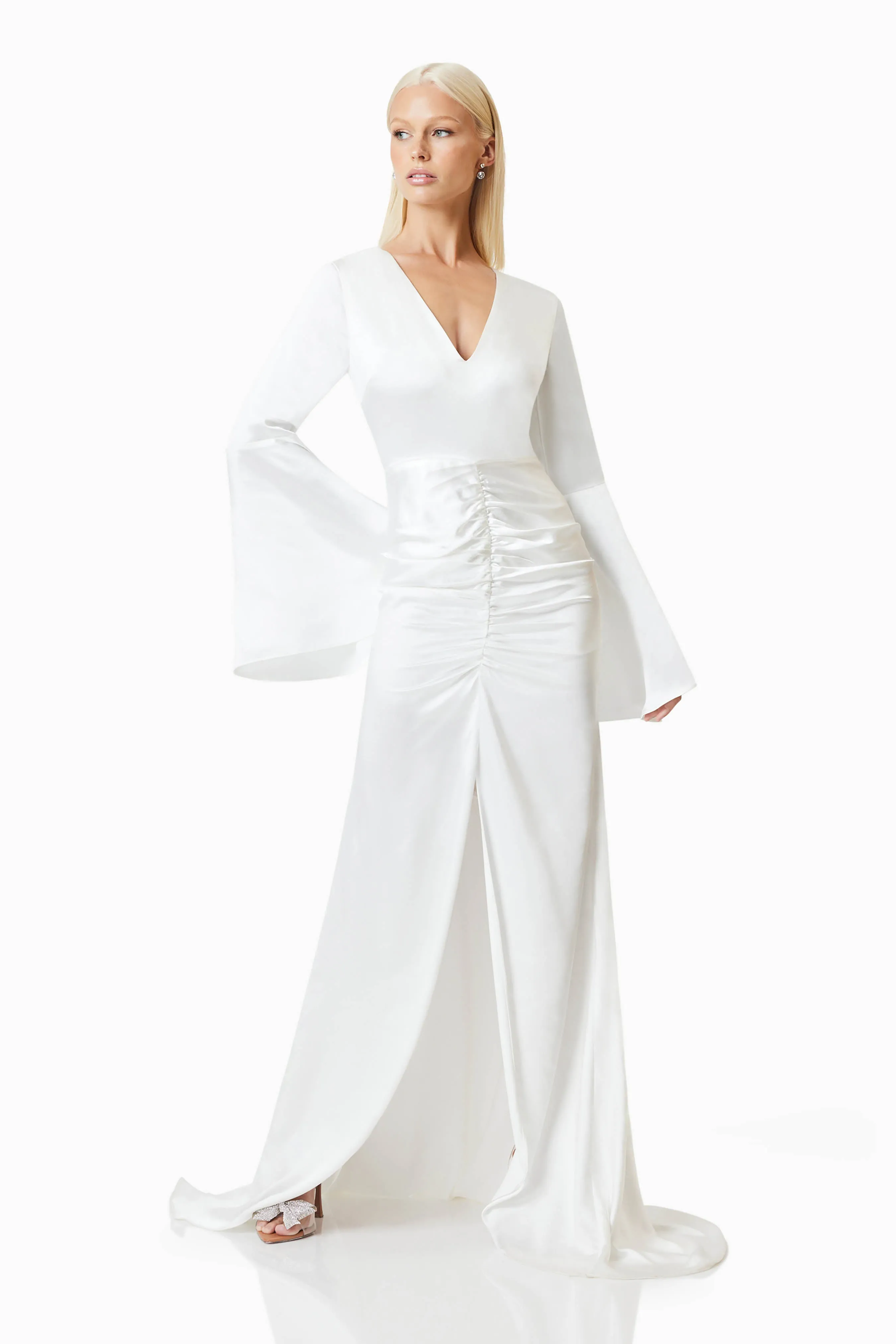 Clementine Eventwear Maxi Gown In White sold by Elliatt product image thumbnail 3