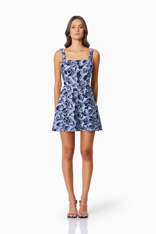 Mila Party Mini Dress In Blue sold by Elliatt