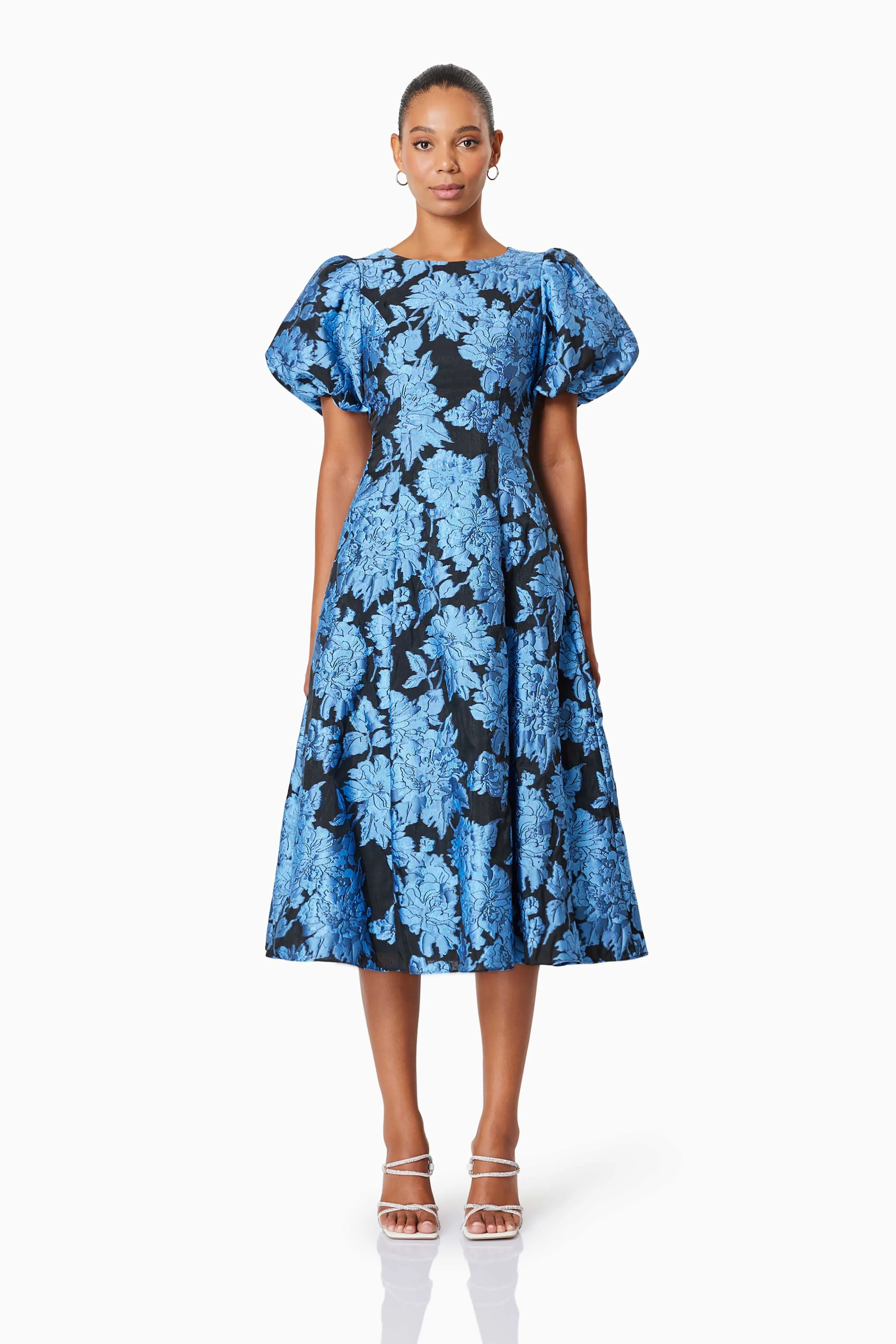 Kayla Cocktail Midi Dress In Blue sold by Elliatt