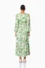 Georgia Long Sleeve Maxi Dress In Green sold by Elliatt