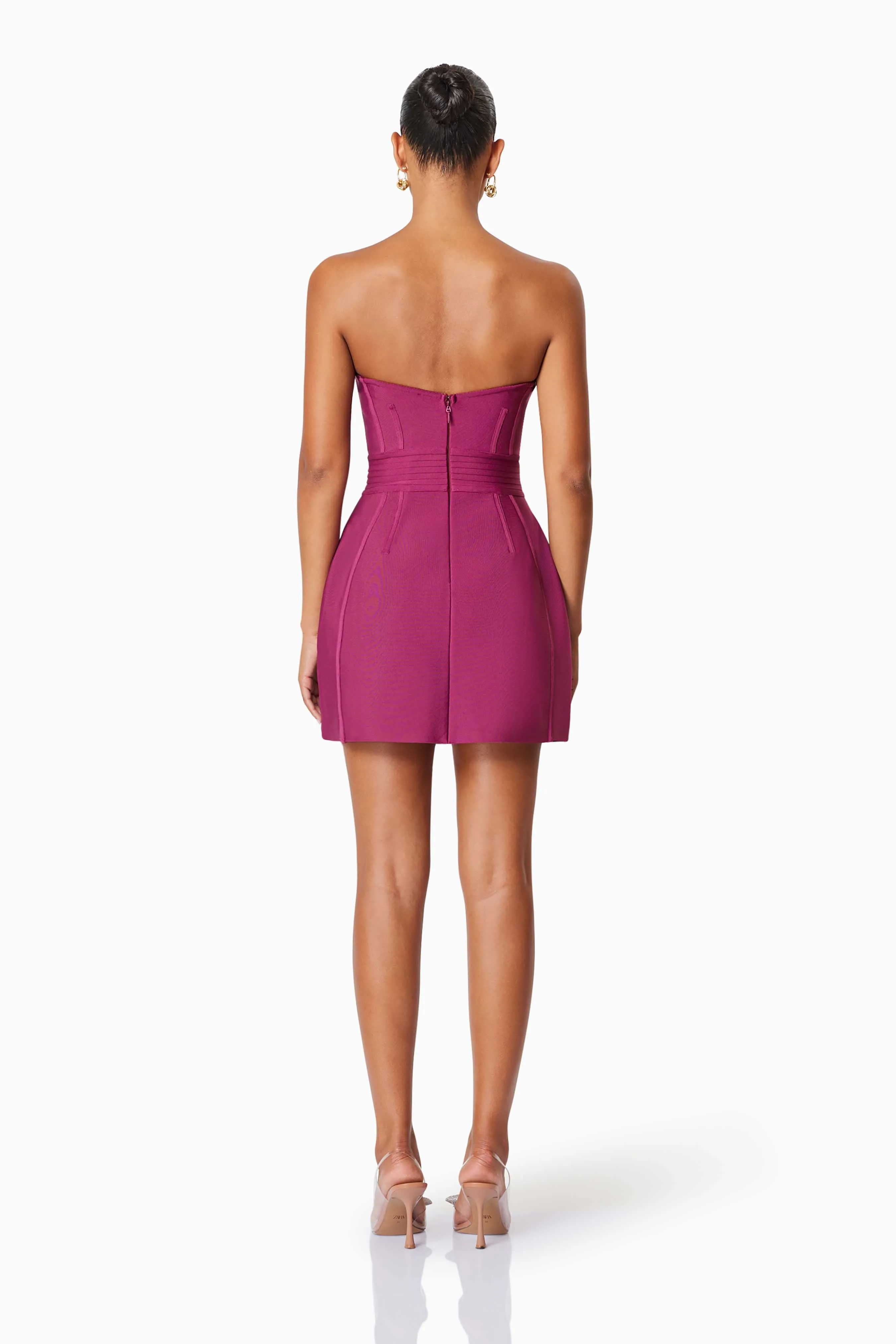 Ella Strapless Mini Dress In Red sold by Elliatt product image thumbnail 4