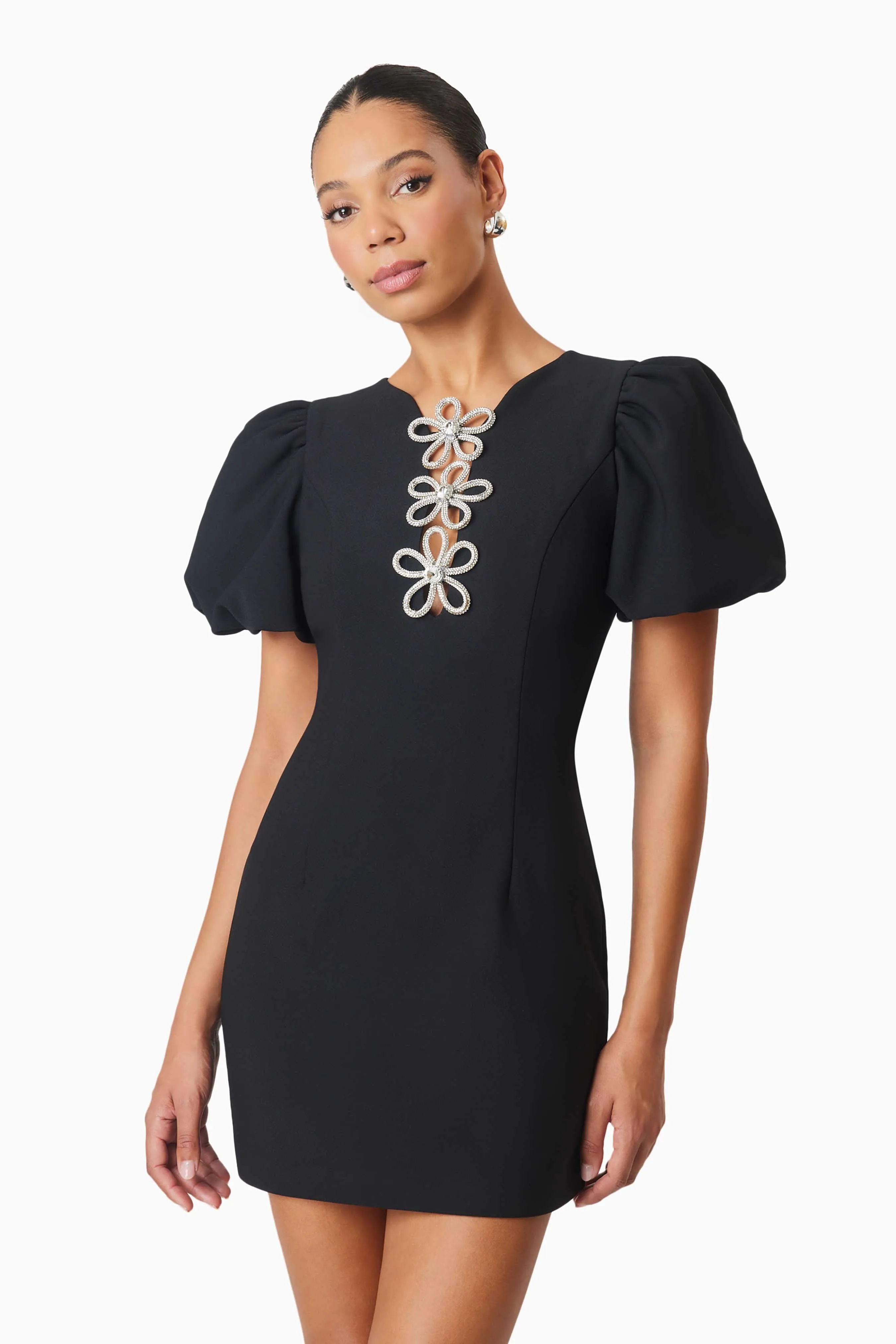 Delia Diamante Mini Dress In Black sold by Elliatt product image thumbnail 5