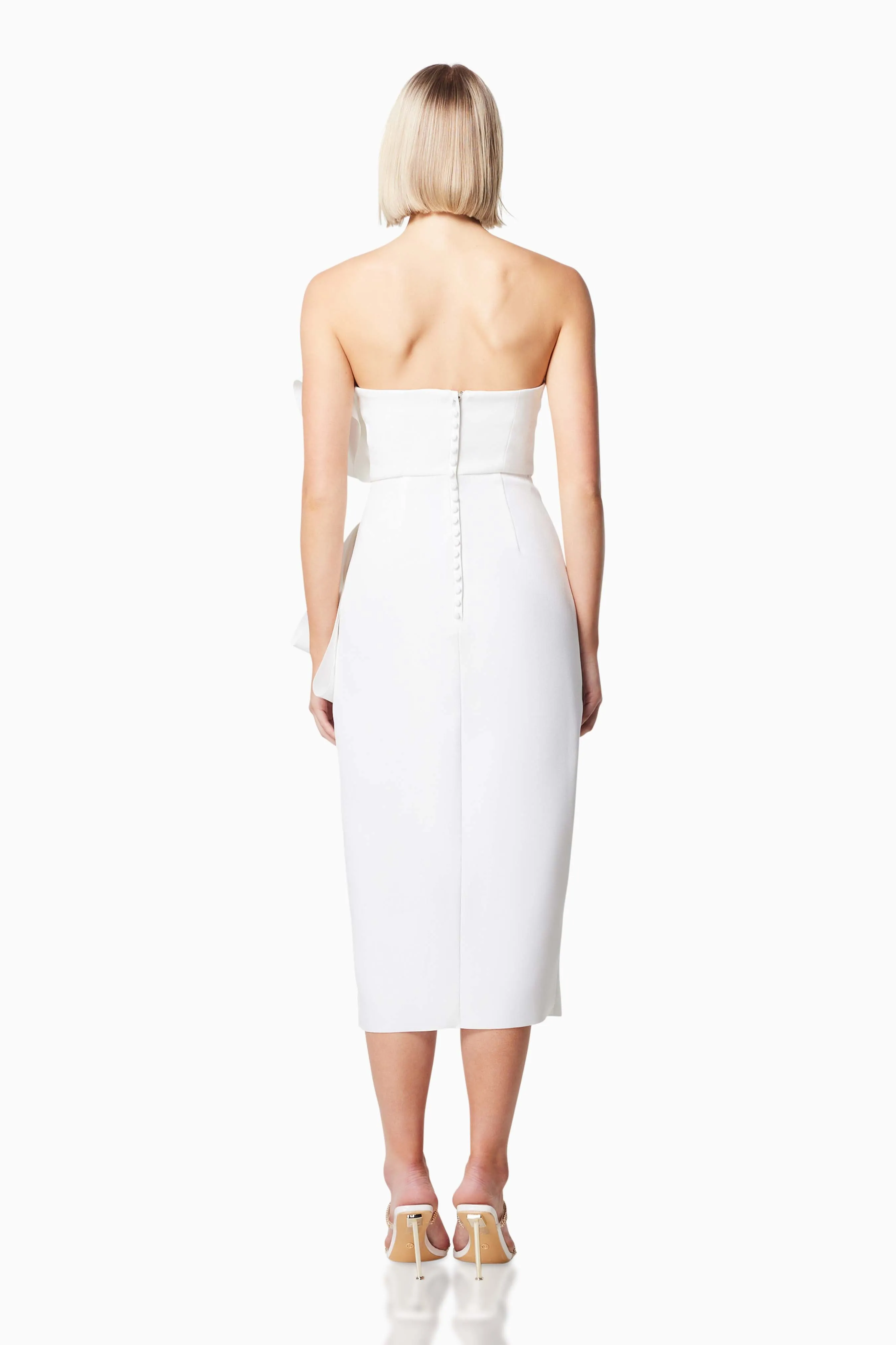 Brighton 3D Midi Dress In White sold by Elliatt product image thumbnail 5