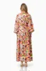 Elira Maxi Shirt Dress In Florals sold by Elliatt