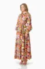 Elira Maxi Shirt Dress In Florals sold by Elliatt